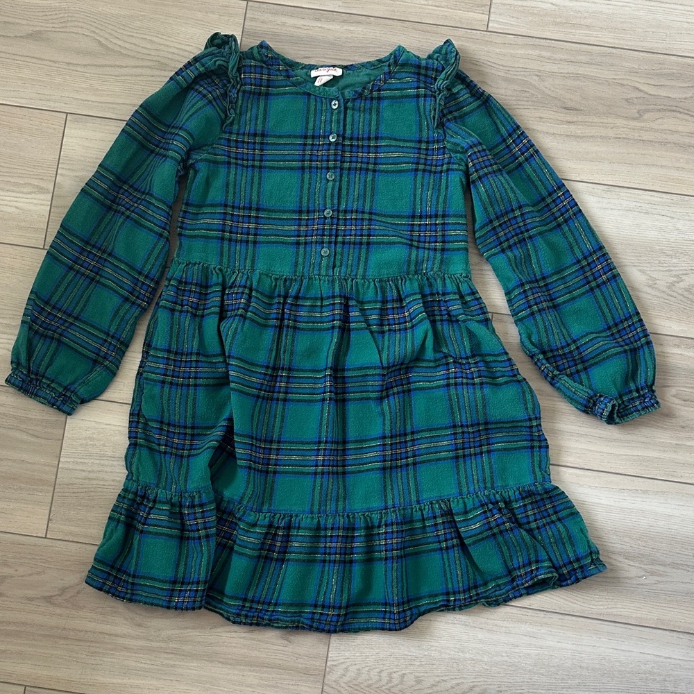 Cat and Jack flannel dress with pockets size XL 14